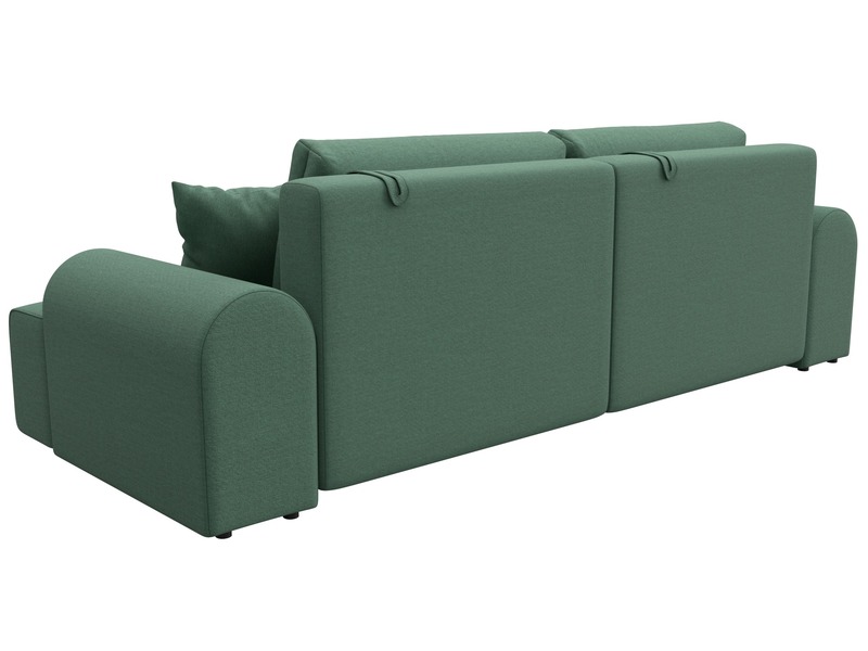 Диван прямой Лига-080, Рогожка, Амур 11 зеленый