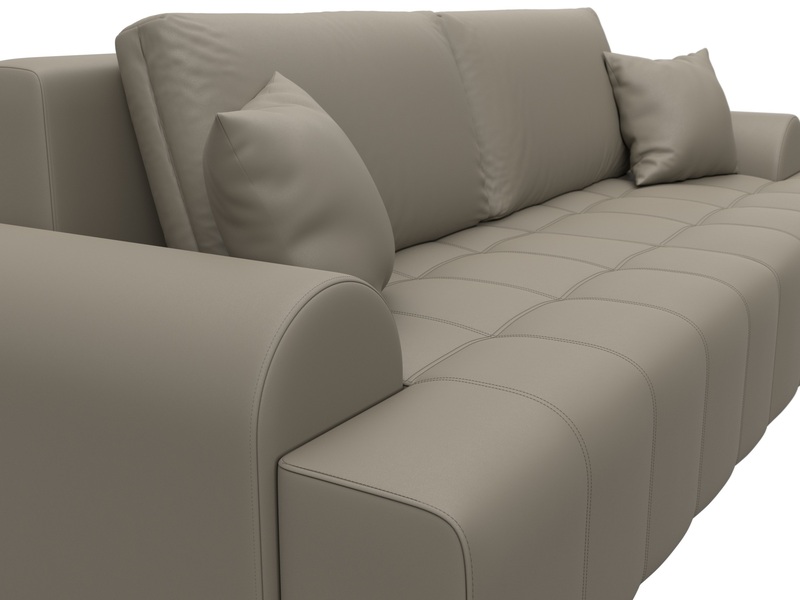 Диван прямой Лига-080, Экокожа, GRIFON 04 бежевый