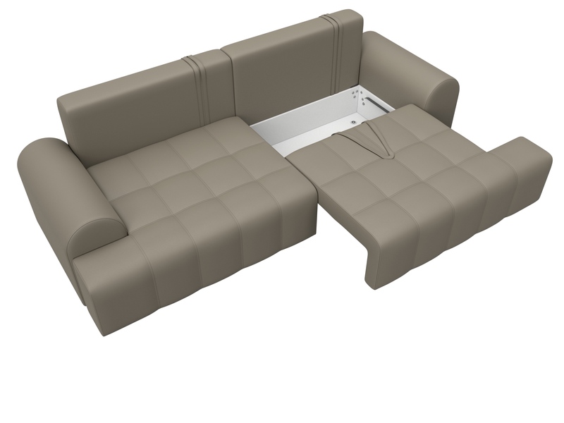 Диван прямой Лига-080, Экокожа, GRIFON 04 бежевый