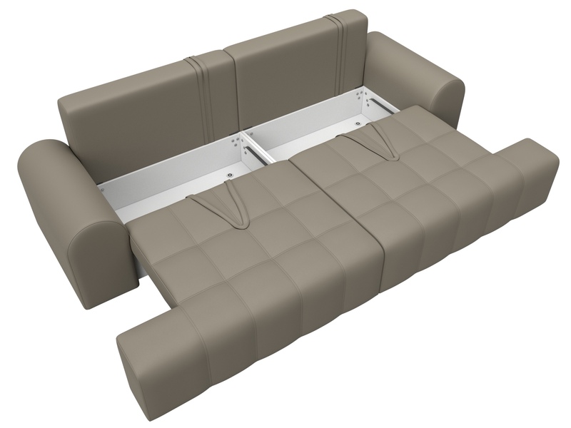 Диван прямой Лига-080, Экокожа, GRIFON 04 бежевый