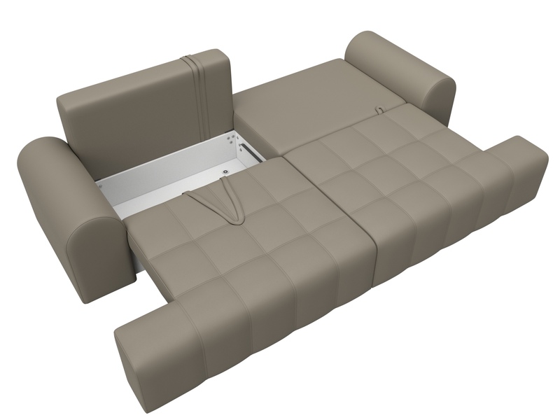 Диван прямой Лига-080, Экокожа, GRIFON 04 бежевый