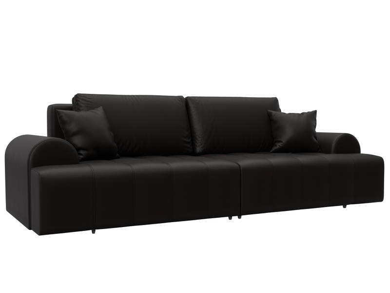 Диван прямой Лига-080, Экокожа, GRIFON 12 коричневый