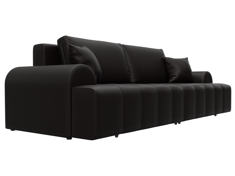 Диван прямой Лига-080, Экокожа, GRIFON 12 коричневый