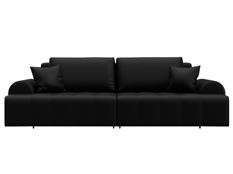 Диван прямой Лига-080, Экокожа, GRIFON 18 черный