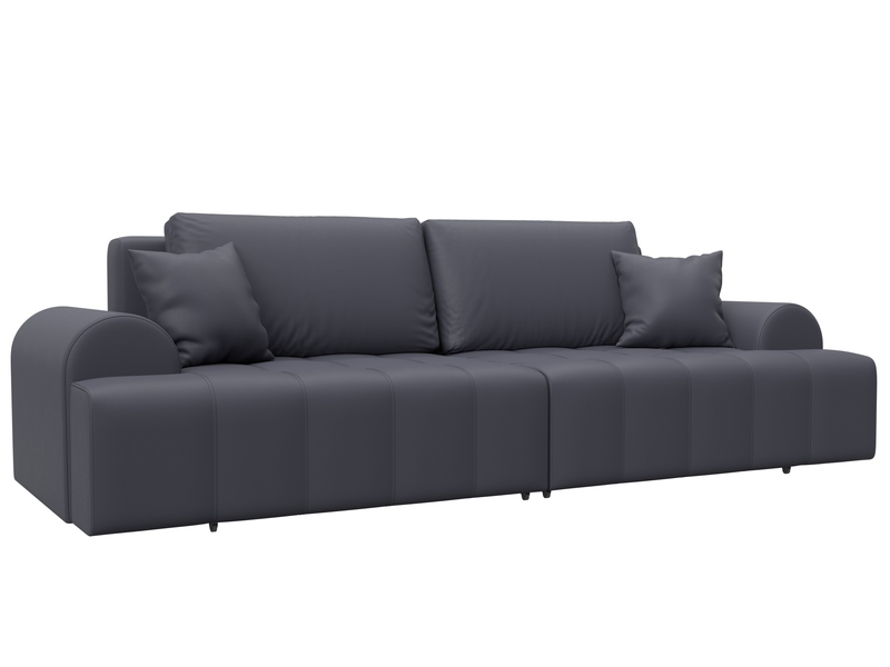 Диван прямой Лига-080, Экокожа, GRIFON 15 серый