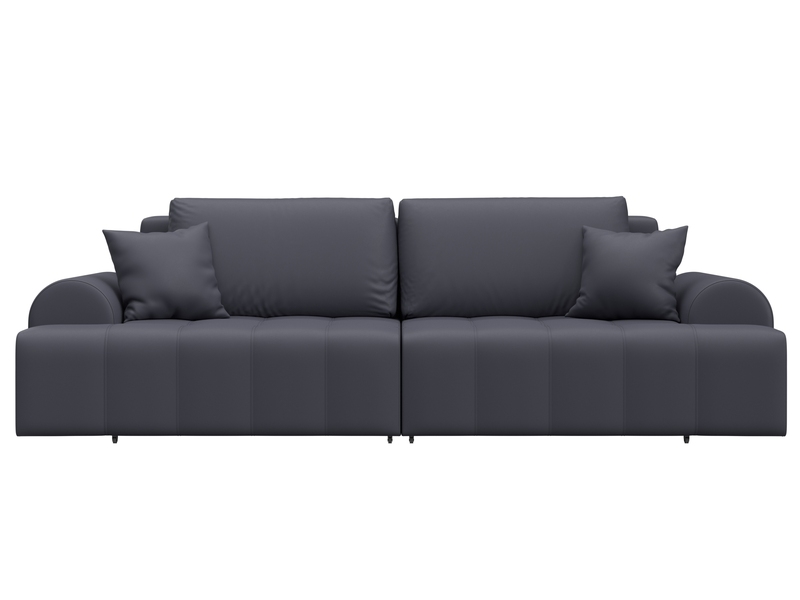 Диван прямой Лига-080, Экокожа, GRIFON 15 серый