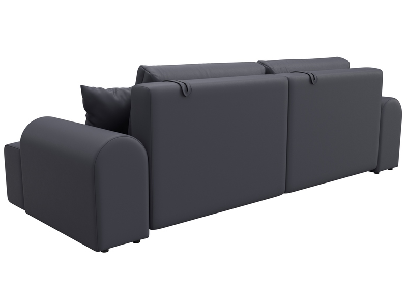 Диван прямой Лига-080, Экокожа, GRIFON 15 серый