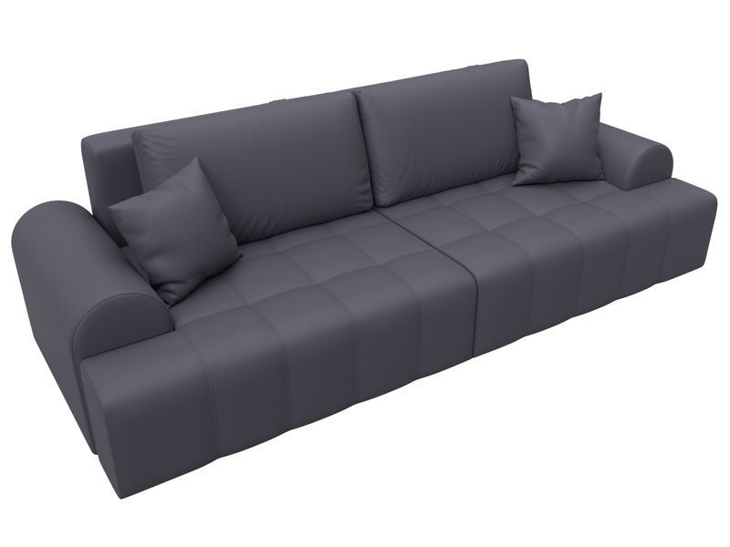 Диван прямой Лига-080, Экокожа, GRIFON 15 серый