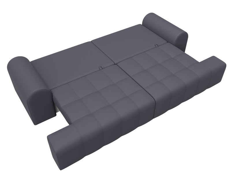 Диван прямой Лига-080, Экокожа, GRIFON 15 серый