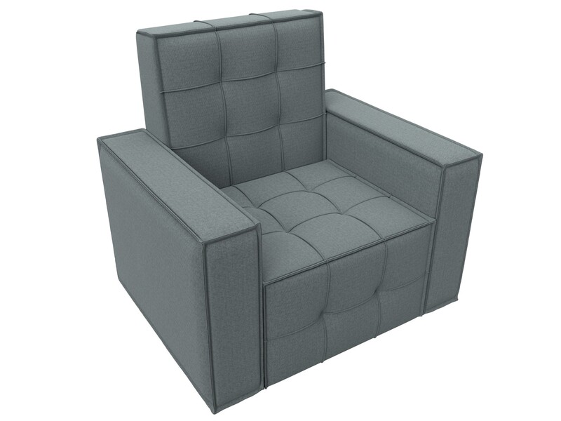 Кресло Лига-067, Рогожка, Амур 07 серый