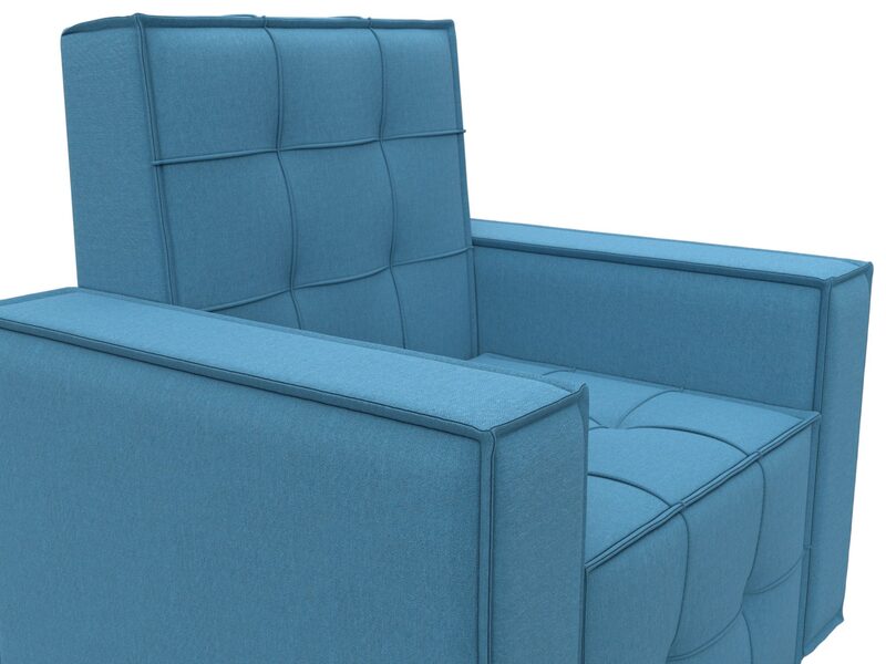 Кресло Лига-067, Рогожка, Амур 10 голубой