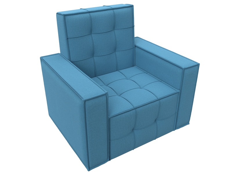 Кресло Лига-067, Рогожка, Амур 10 голубой