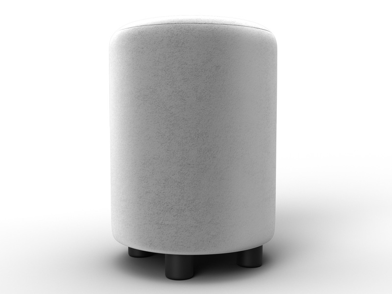 Пуф 001, Велюр, TOWER 01 молочный