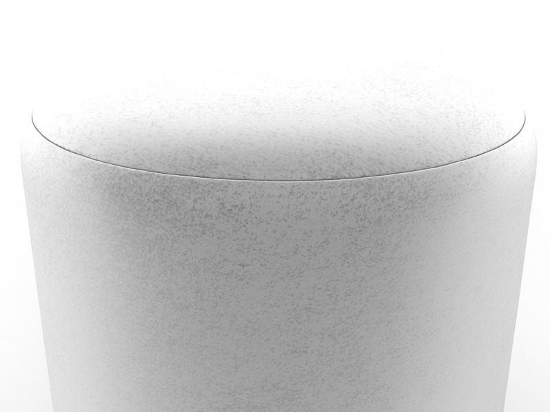 Пуф 001, Велюр, TOWER 01 молочный