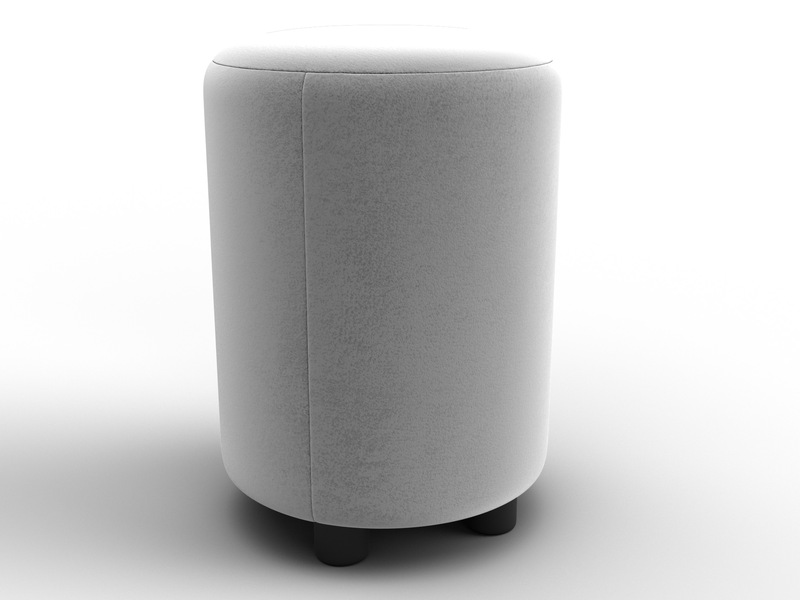 Пуф 001, Велюр, TOWER 01 молочный