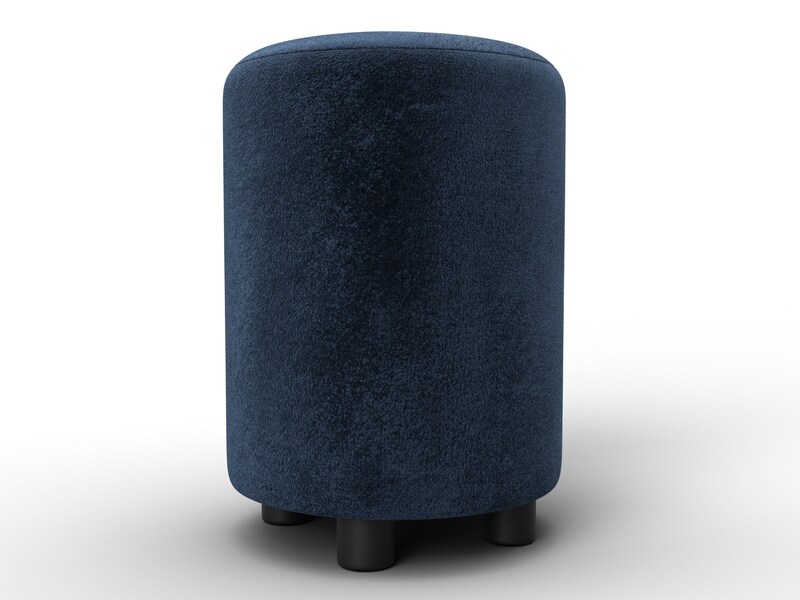 Пуф 001, Велюр, TOWER 13 синий