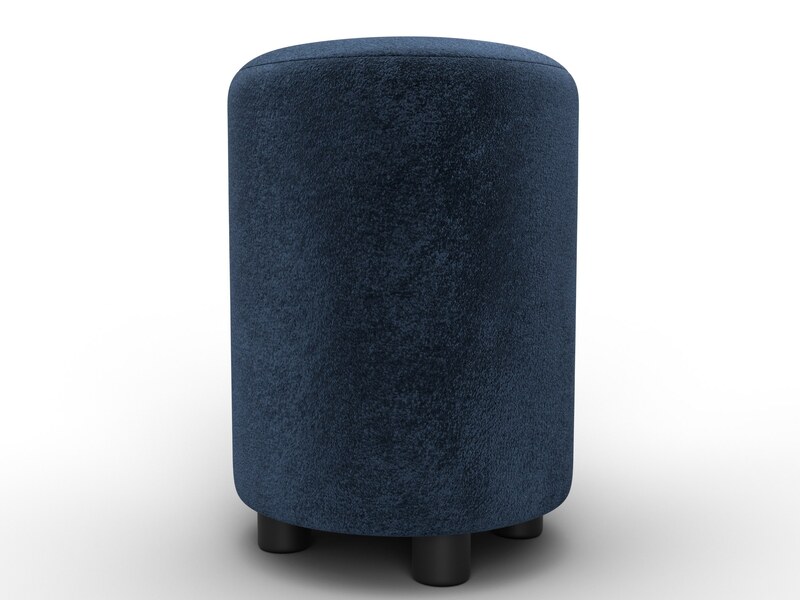 Пуф 001, Велюр, TOWER 13 синий