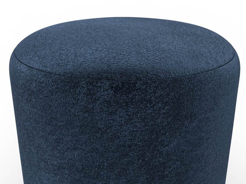 Пуф 001, Велюр, TOWER 13 синий