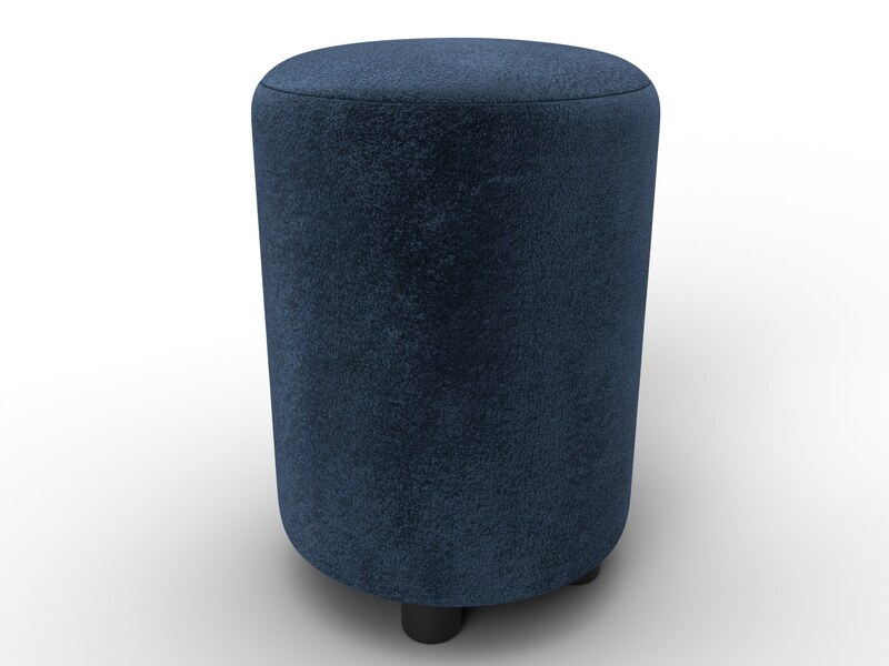 Пуф 001, Велюр, TOWER 13 синий