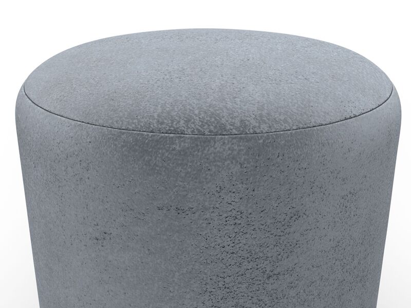 Пуф 001, Велюр, TOWER 10 серый