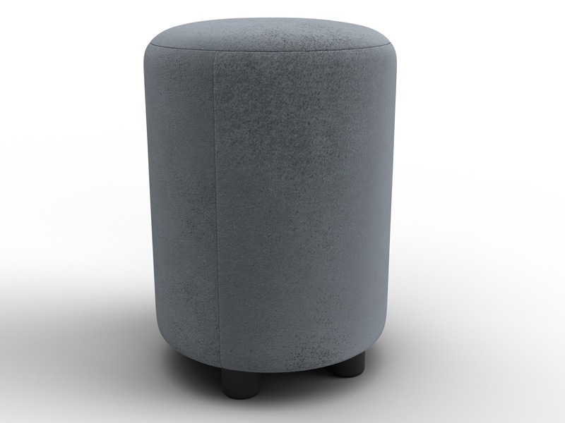 Пуф 001, Велюр, TOWER 10 серый
