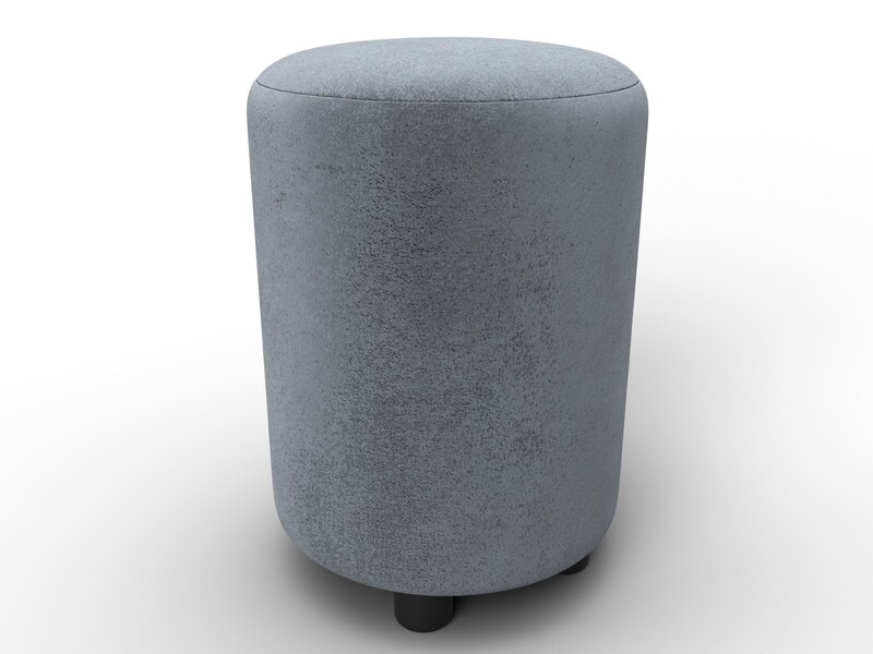 Пуф 001, Велюр, TOWER 10 серый