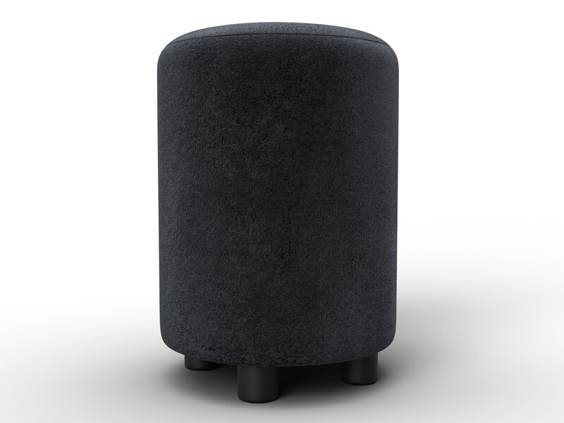 Пуф 001, Велюр, TOWER 11 темно-серый