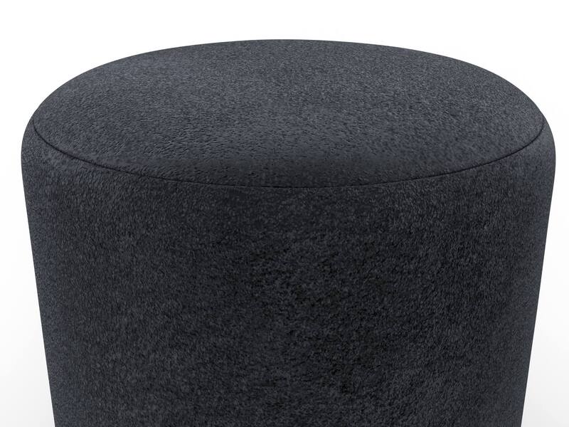 Пуф 001, Велюр, TOWER 11 темно-серый