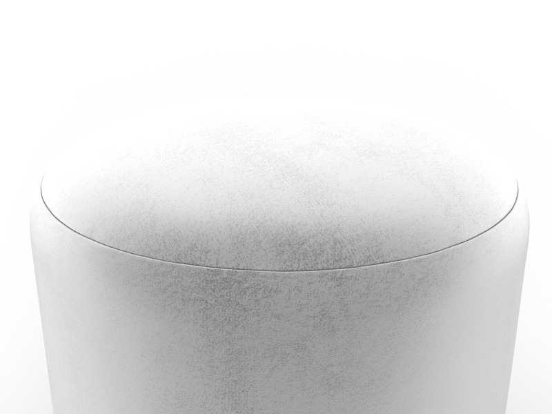 Пуф 002, Велюр, TOWER 01 молочный