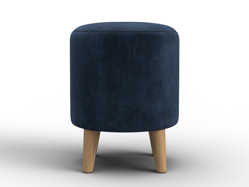 Пуф 002, Велюр, TOWER 13 синий