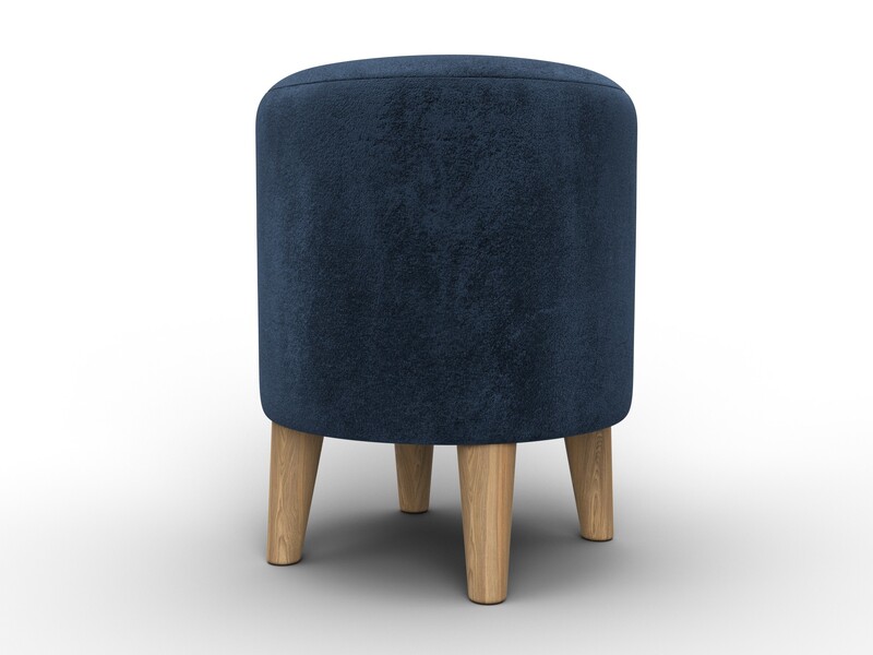 Пуф 002, Велюр, TOWER 13 синий