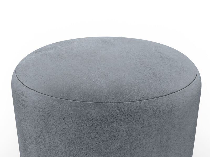 Пуф 002, Велюр, TOWER 10 серый