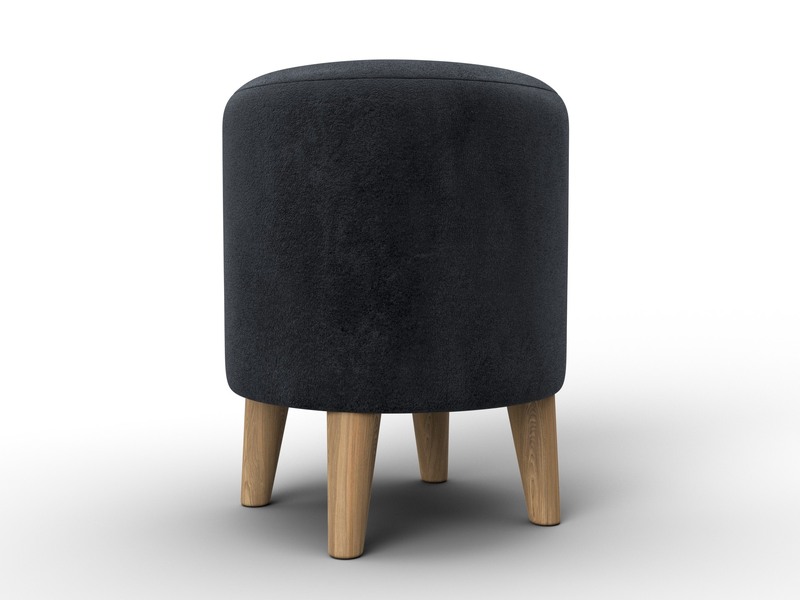 Пуф 002, Велюр, TOWER 11 темно-серый