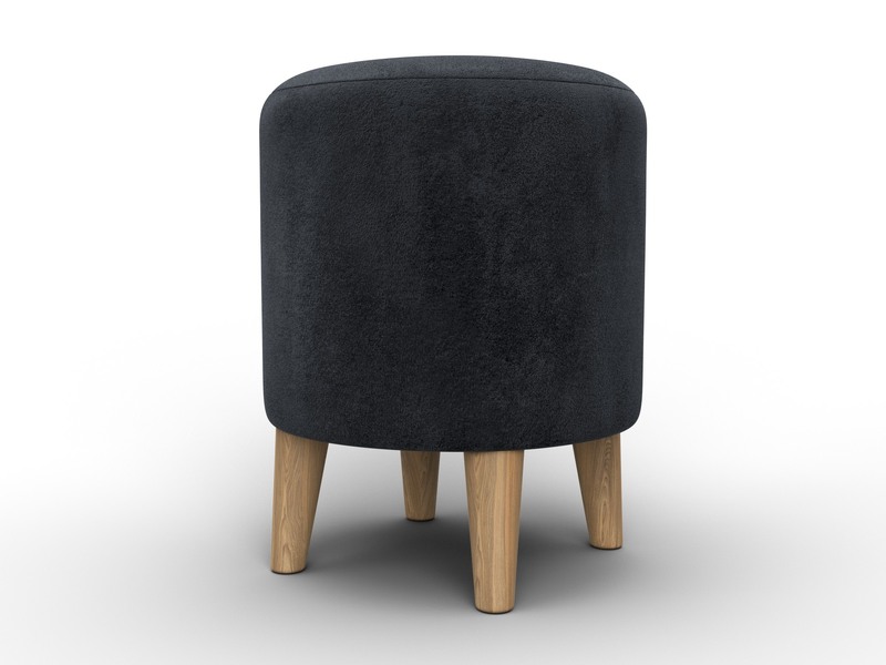 Пуф 002, Велюр, TOWER 11 темно-серый