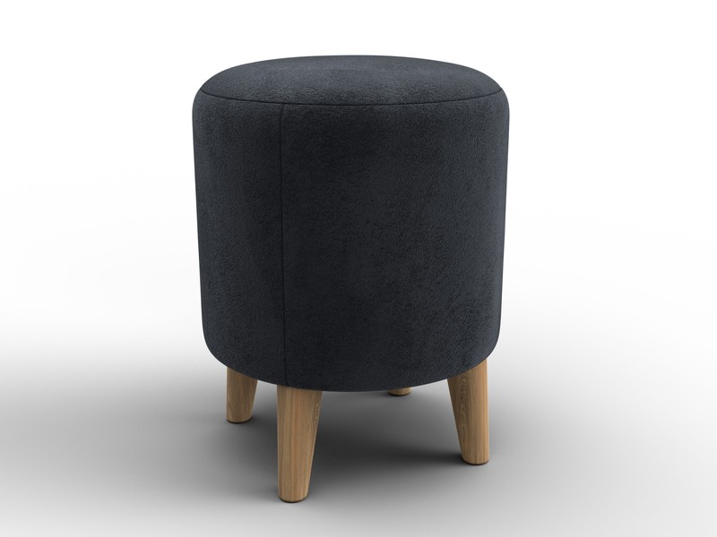 Пуф 002, Велюр, TOWER 11 темно-серый