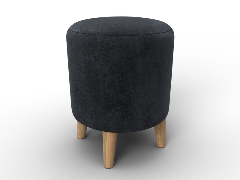 Пуф 002, Велюр, TOWER 11 темно-серый