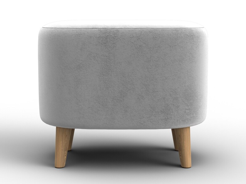 Пуф 003, Велюр, TOWER 01 молочный