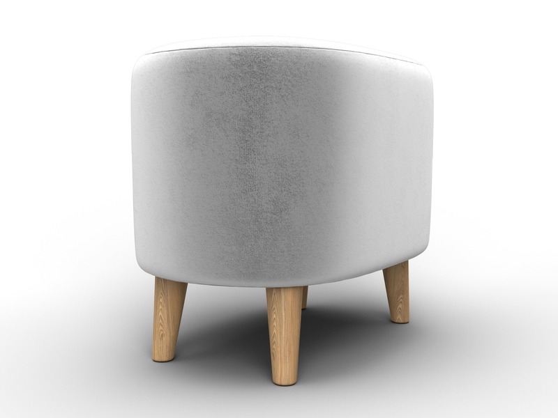 Пуф 003, Велюр, TOWER 01 молочный