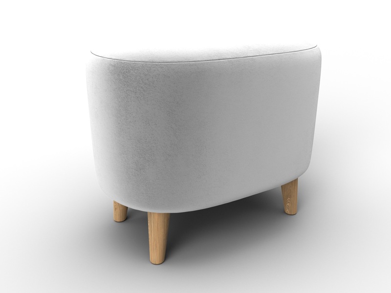 Пуф 003, Велюр, TOWER 01 молочный