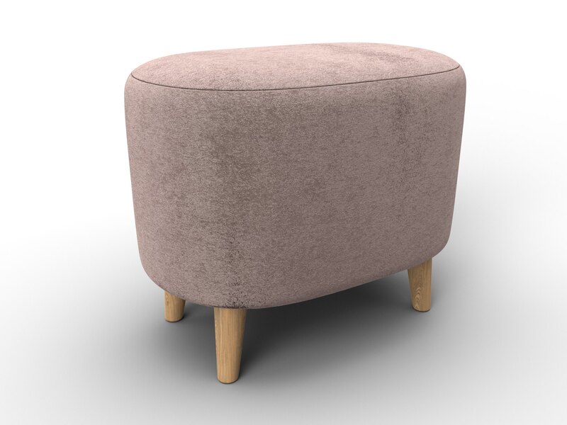 Пуф 003, Велюр, TOWER 05 бежевый