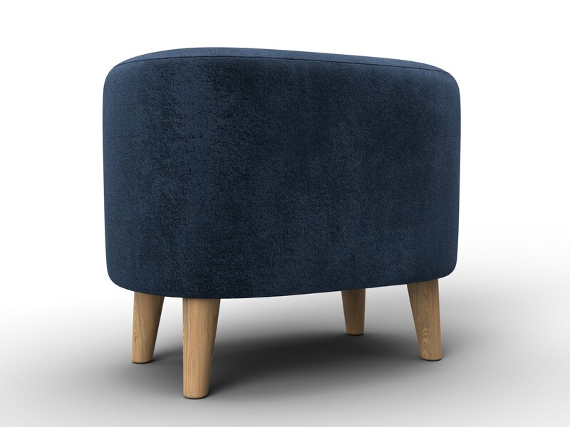 Пуф 003, Велюр, TOWER 13 синий