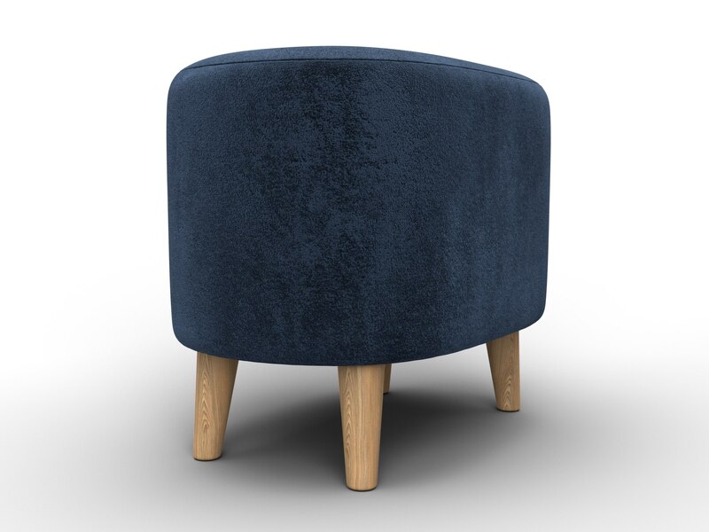 Пуф 003, Велюр, TOWER 13 синий