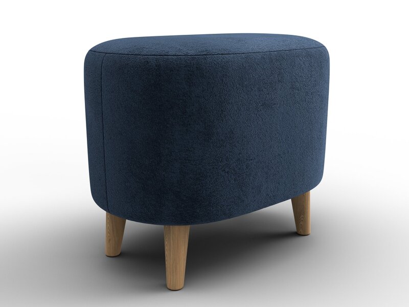 Пуф 003, Велюр, TOWER 13 синий