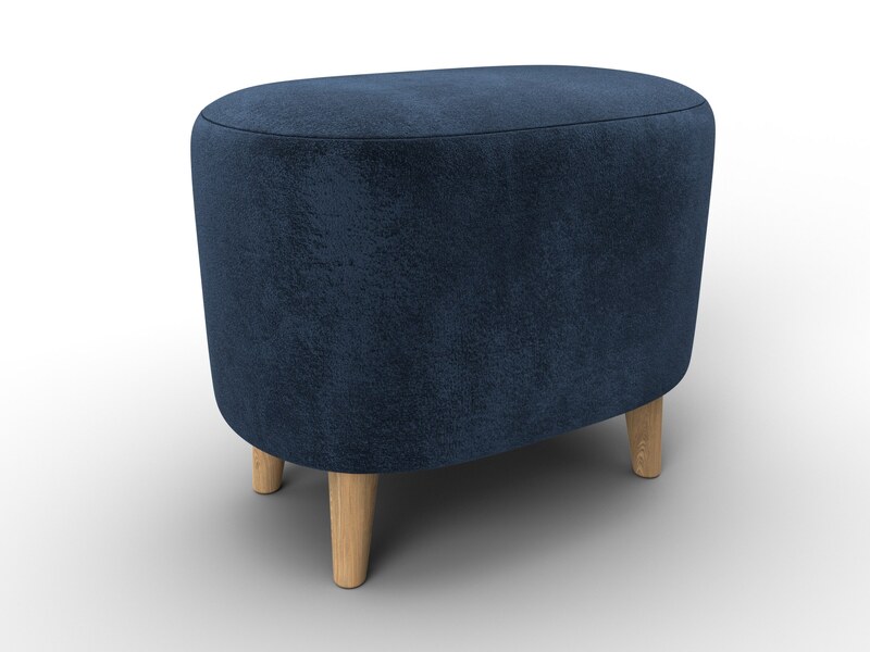 Пуф 003, Велюр, TOWER 13 синий