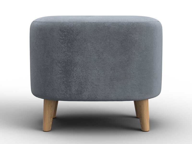 Пуф 003, Велюр, TOWER 10 серый