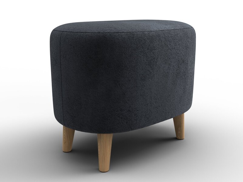 Пуф 003, Велюр, TOWER 11 темно-серый