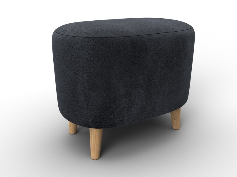 Пуф 003, Велюр, TOWER 11 темно-серый