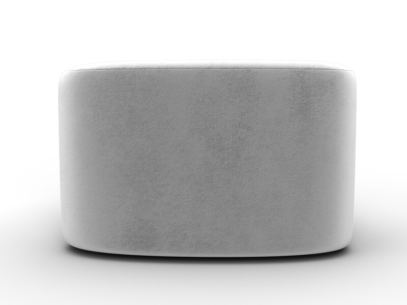 Пуф 004, Велюр, TOWER 01 молочный