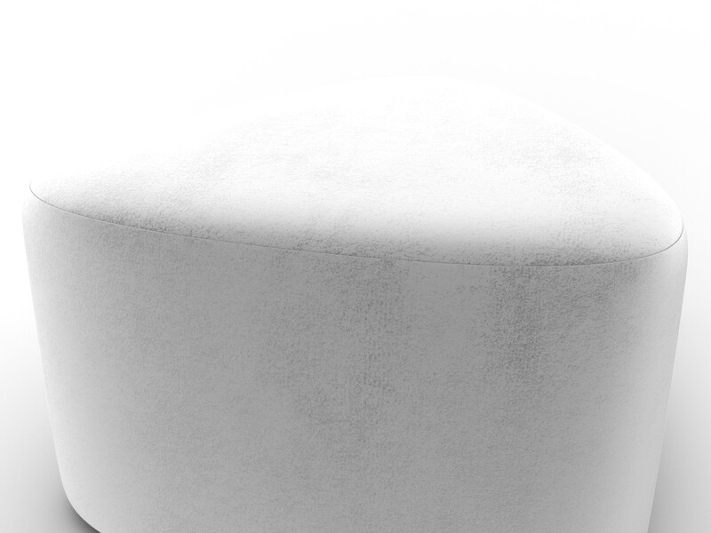 Пуф 004, Велюр, TOWER 01 молочный