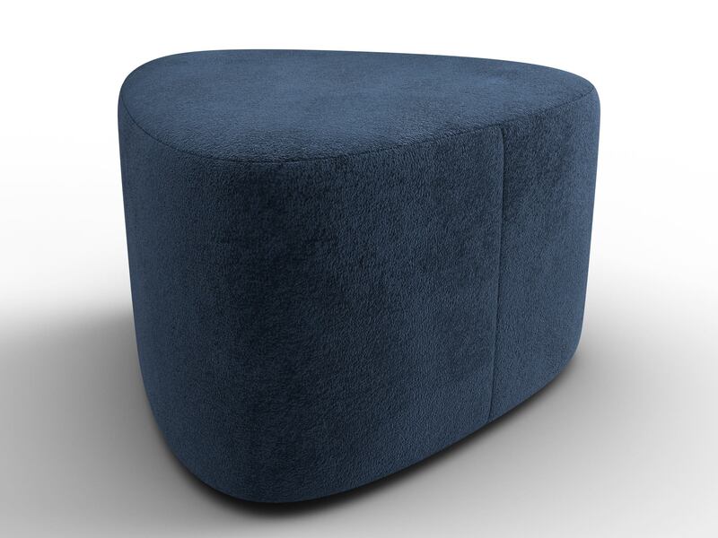 Пуф 004, Велюр, TOWER 13 синий